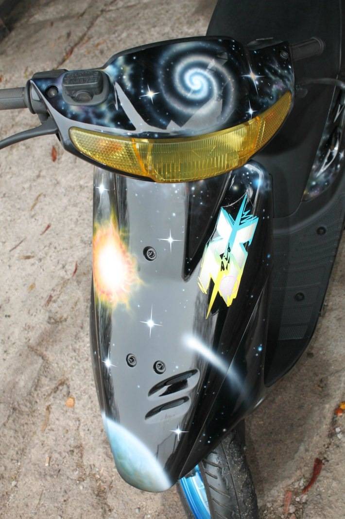 Покраска скутера баллончиком. что понадобится для окраски скутера своими руками