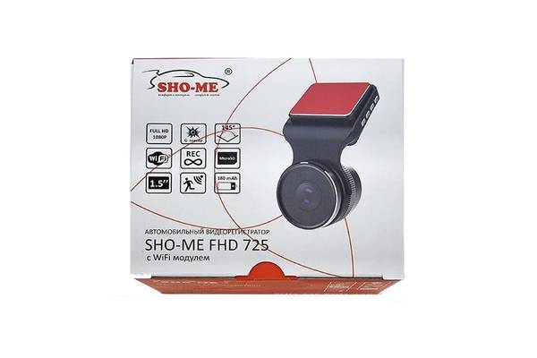 Видеорегистратор sho-me fhd 725: обзор и отзывы