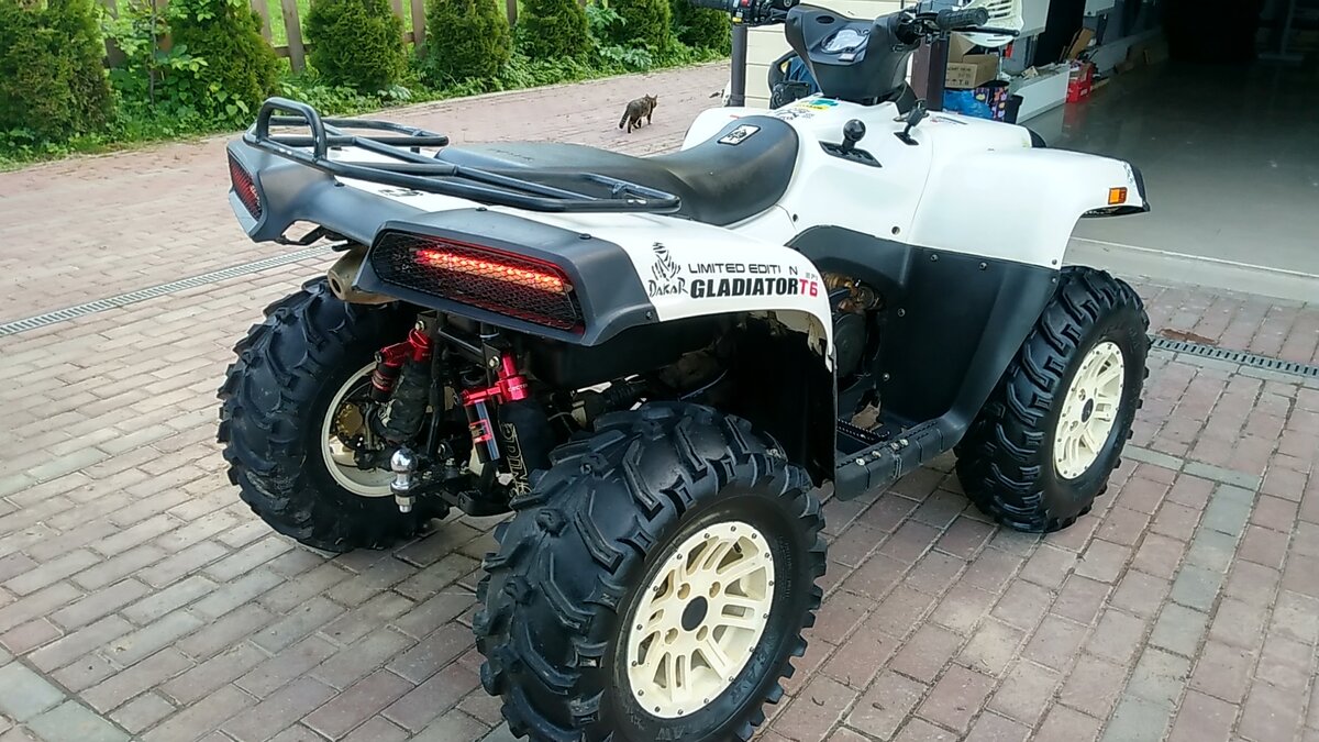 Белый гладиатор : тест-драйв квадроцикла cестек gladiator 500 efi : off-road drive