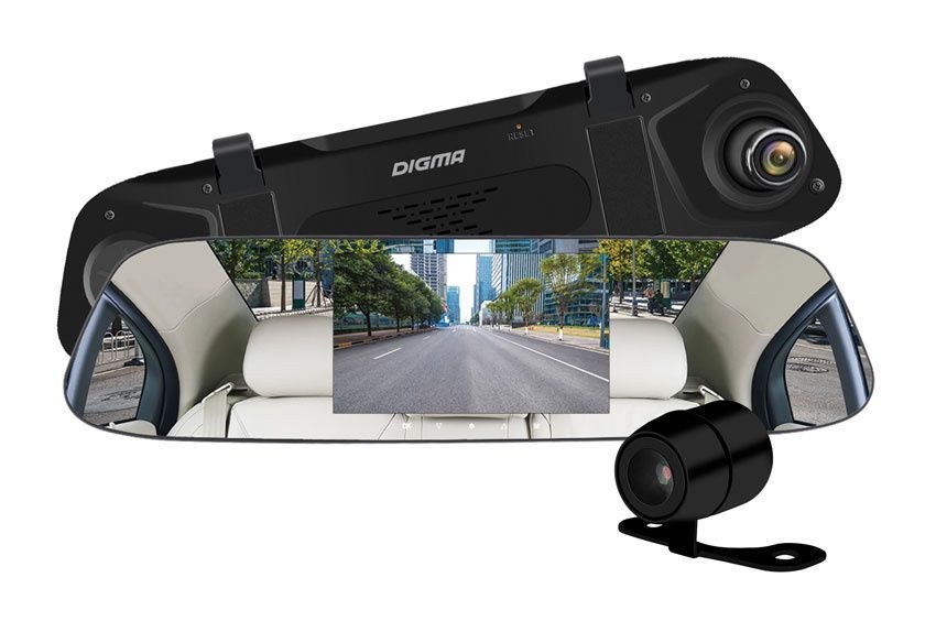 Digma freedrive 404 mirror dual – видеорегистратор в виде зеркала с двумя камерами | hwp.reviews