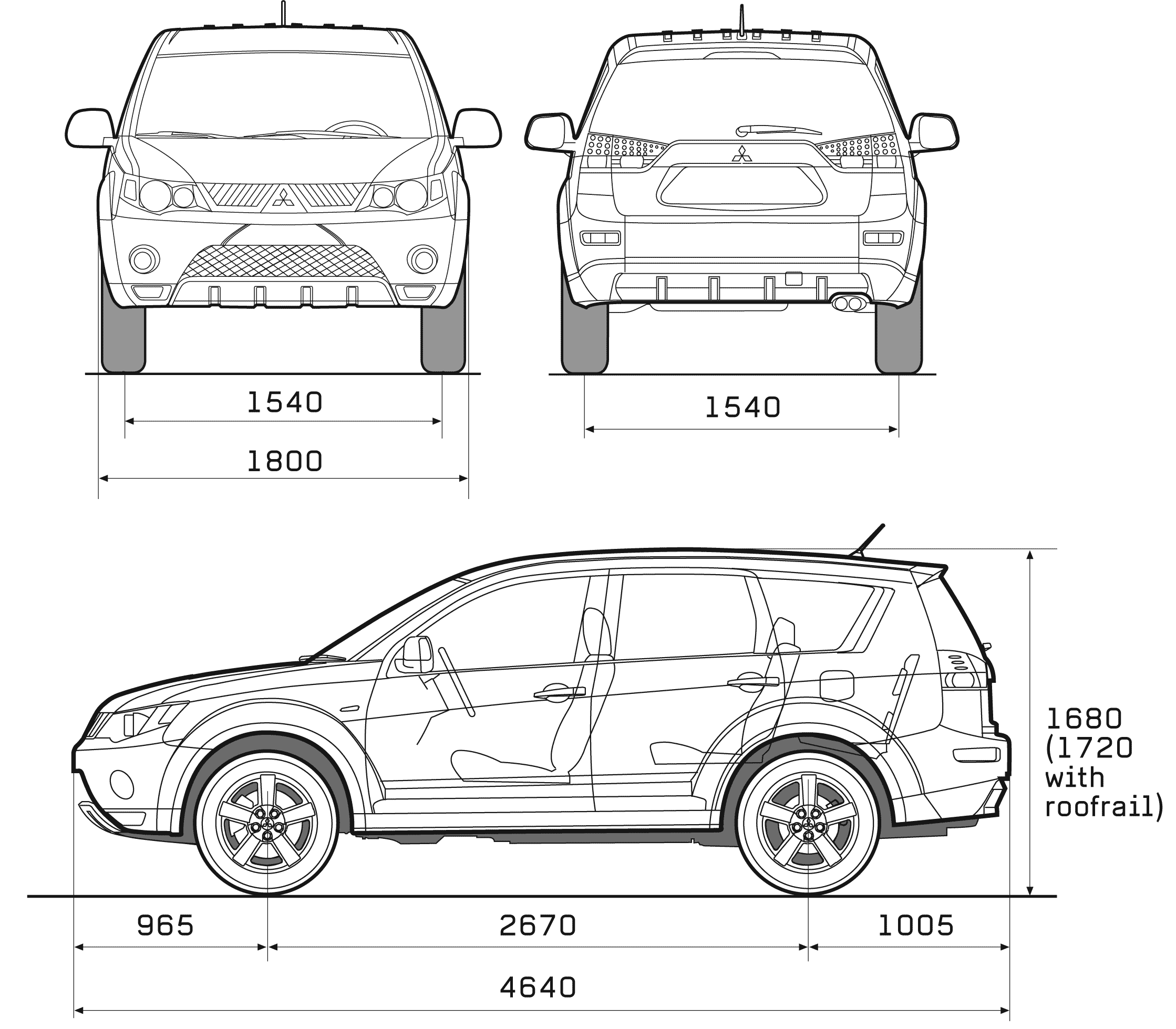 Mitsubishi outlander 2 - обзор, технические характеристики