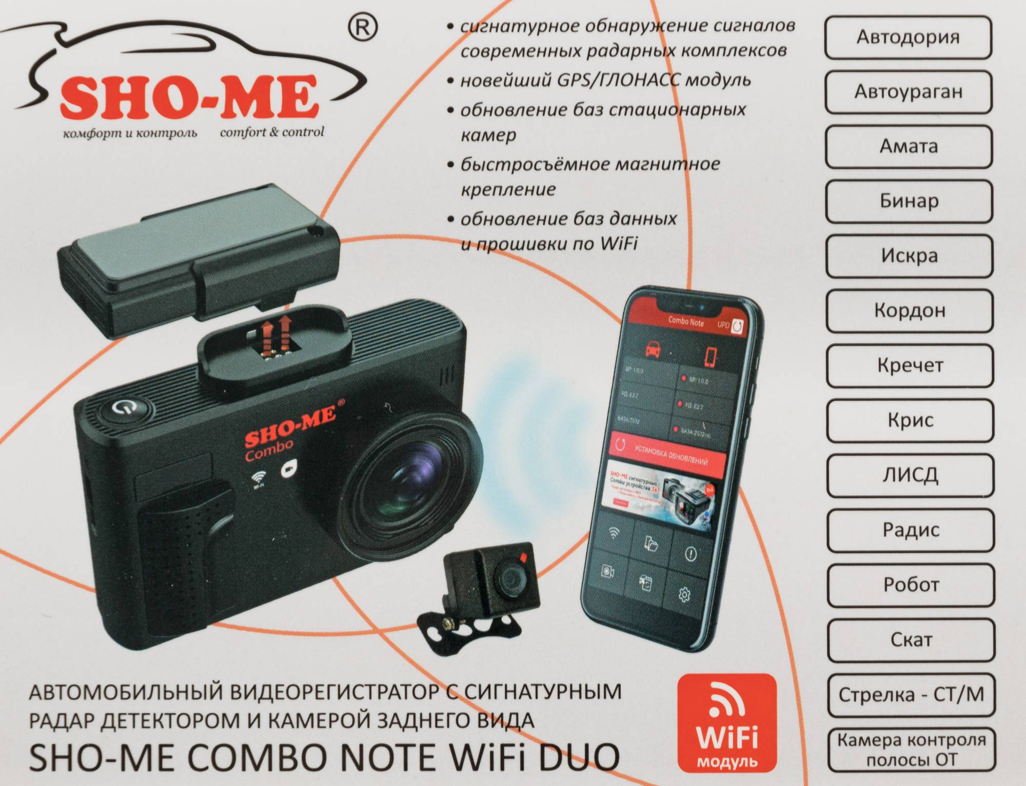 Отзывы на видеорегистратор SHO-ME Combo Note MStar