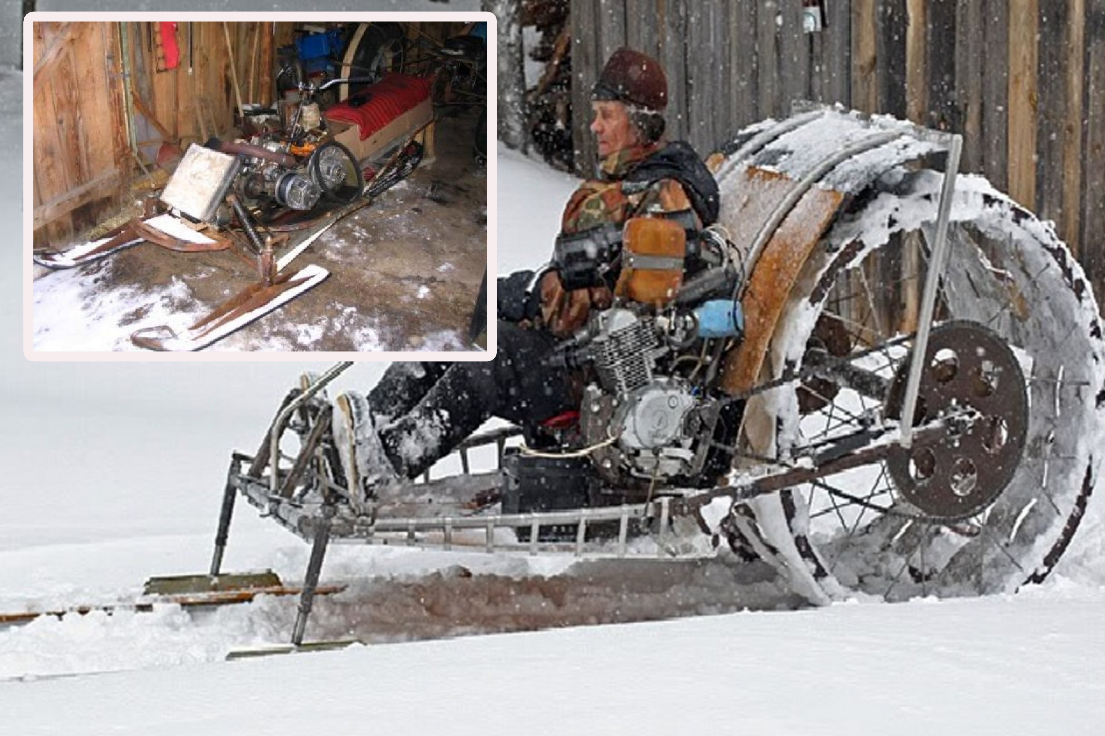 Самодельные снегоходы на базе отечественных мотоциклов «минск», иж, «урал» и мотоблоков