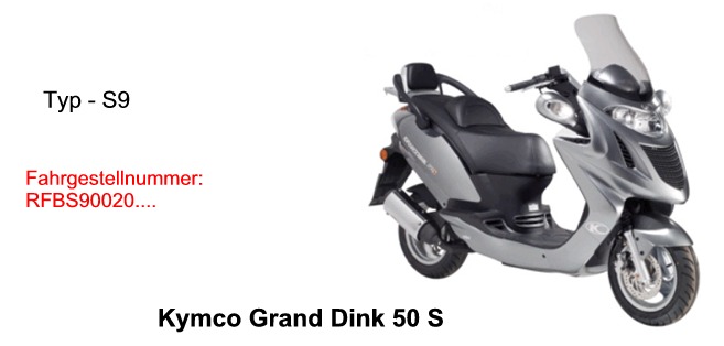 Kymco Grand Dink 50 — ремонт и обслуживание (схема)