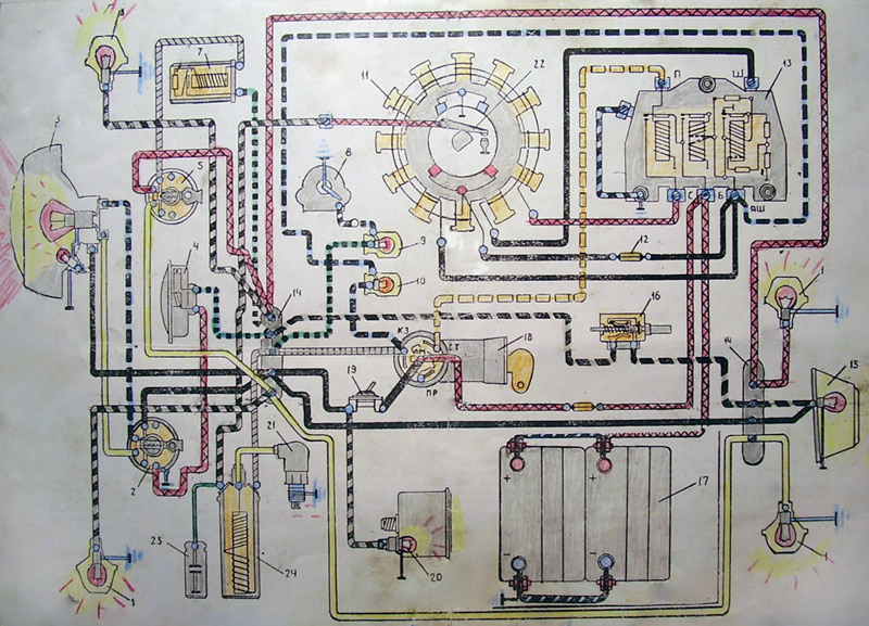 Электрическая схема мотороллера