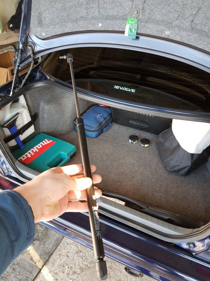 Амортизатор багажника, стойки крышки багажника: назначение, правила выбора
