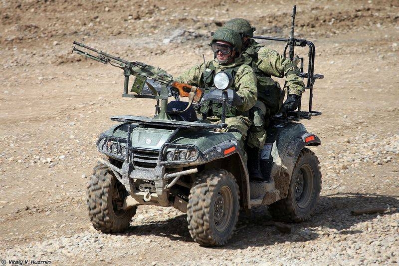 Военные квадроциклы на вооружении россии
