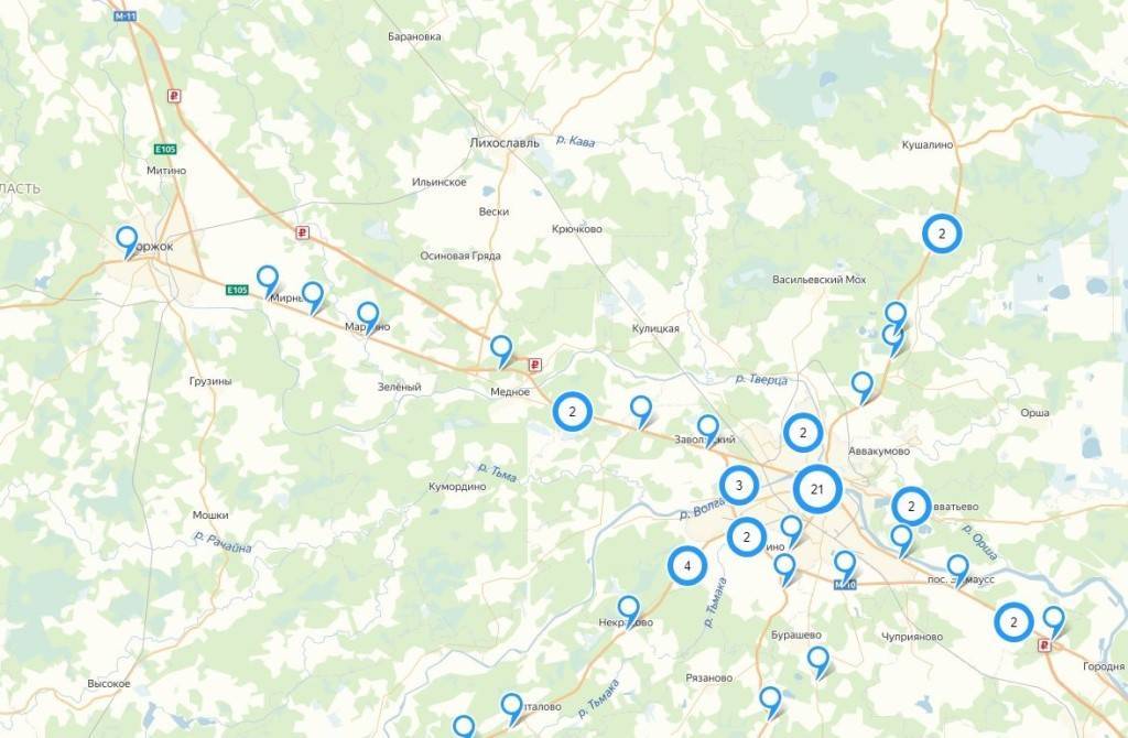 Карта радаров и камер видеофиксации в белгородской области
