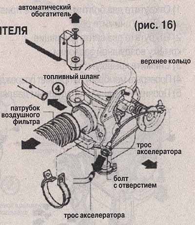 Карбюратор для скутера 4 т 139qmb cvk