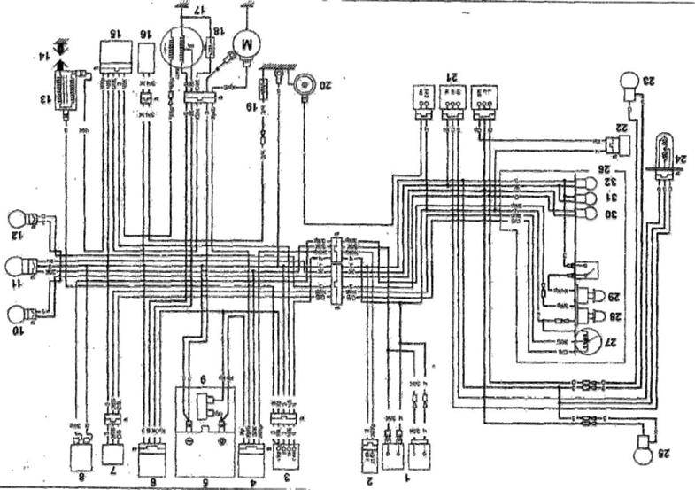 Схема проводки скутера хонда дио 18