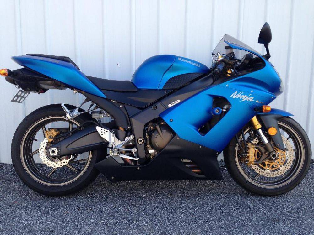 РњРѕС‚РѕС†РёРєР» Kawasaki Ninja Blue