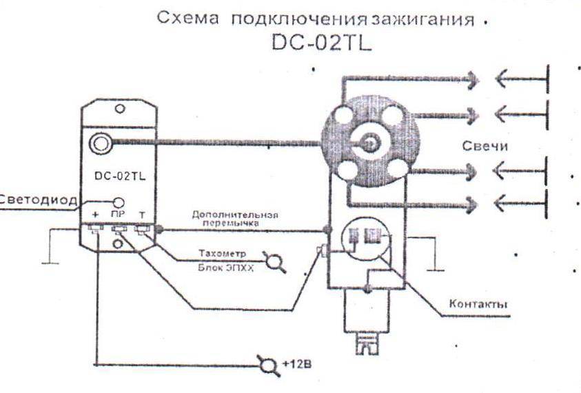 Схема подключения тахометра