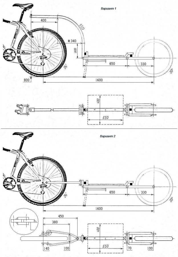 Велоприцеп своими руками: как сделать прицеп для велосипеда без сварки