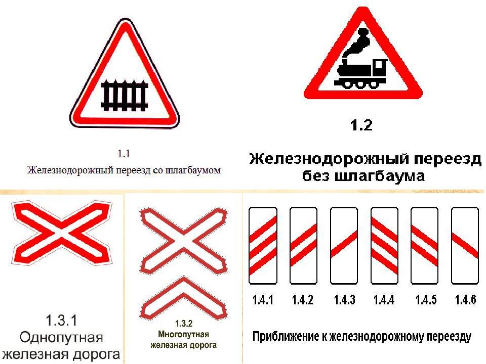 Дорожные знаки на жд переезде - авто брянск