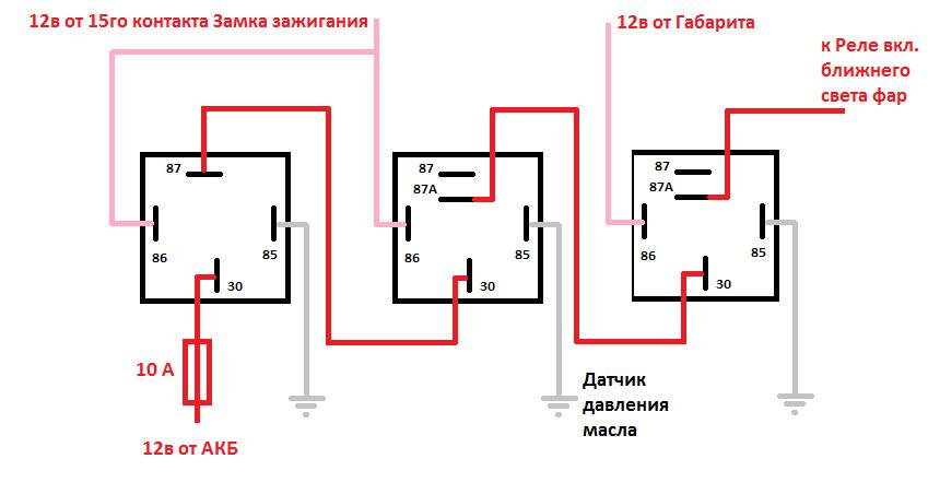 Схема подключения ближнего света - tokzamer.ru