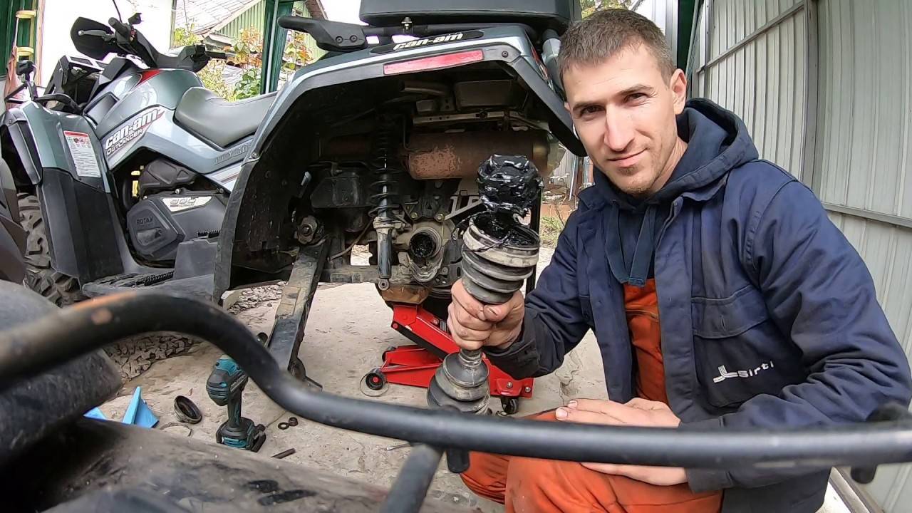 Как снять задний редуктор cf moto 500