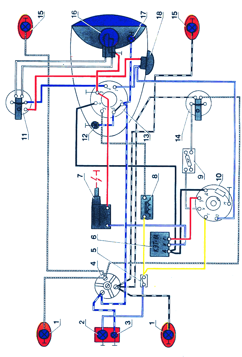 Схема электрооборудования зид 200