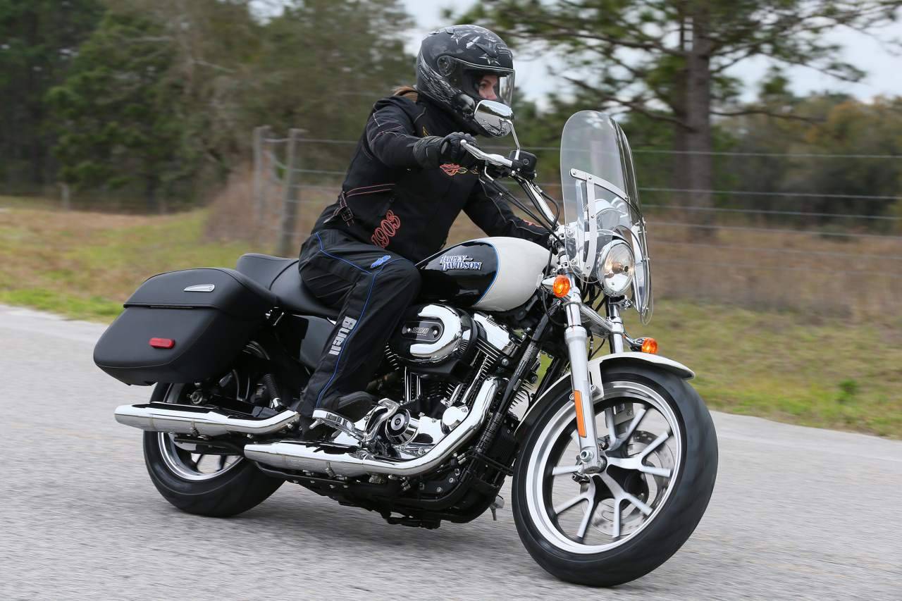 Harley-davidson sportster superlow 1200t: detailed specs, background, performance, and more - viking bags