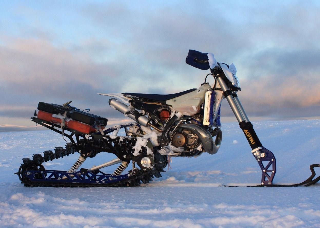 Как сделать снегоход из мотоцикла иж планета 5. самодельный снегоход из мотоцикла
