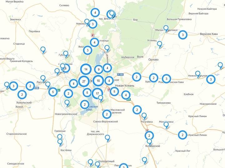 Карта радаров и камер видеофиксации в крымe