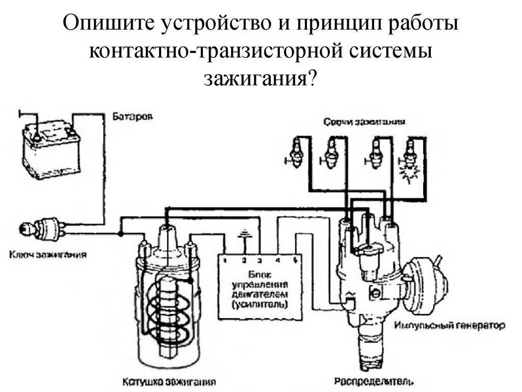 Схема батарейного зажигания