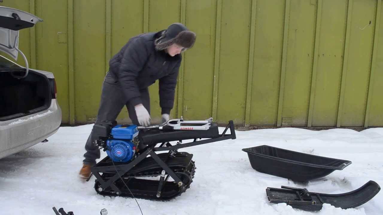 Снегоход из мотоблока своими руками видео, фото и полезные советы
