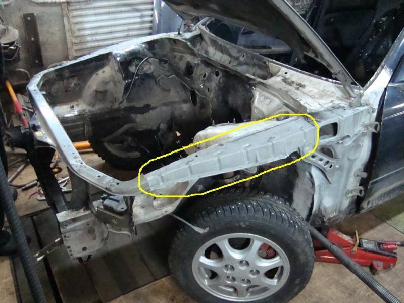 Лонжероны в автомобиле, где находятся и для чего нужны, как выровнять погнутый, ремонт и восстановление рамы, передний и задний, левый и правый