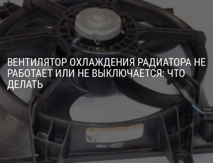 Не включается вентилятор охлаждения радиатора! поиск возможных причин и неисправностей! | ford-master.ru