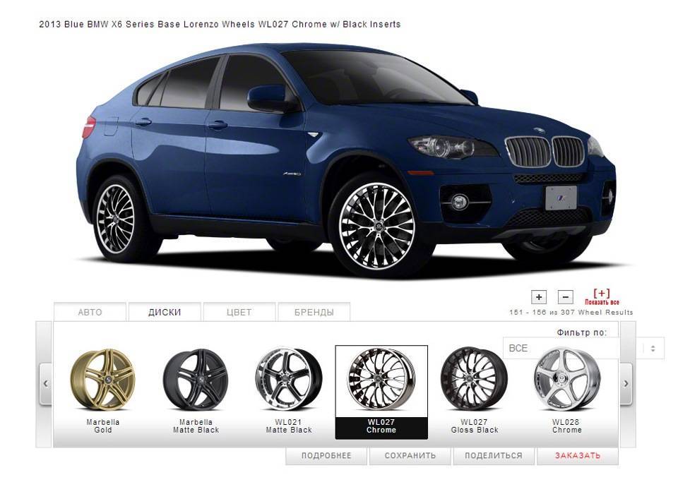 Справочник штатных и альтернативных размеров шин и разболтовок дисков по маркам и моделям авто