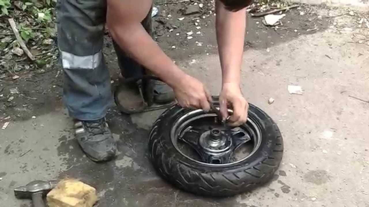 Инструкция: как снять заднее колесо на скутере (фото и видео)