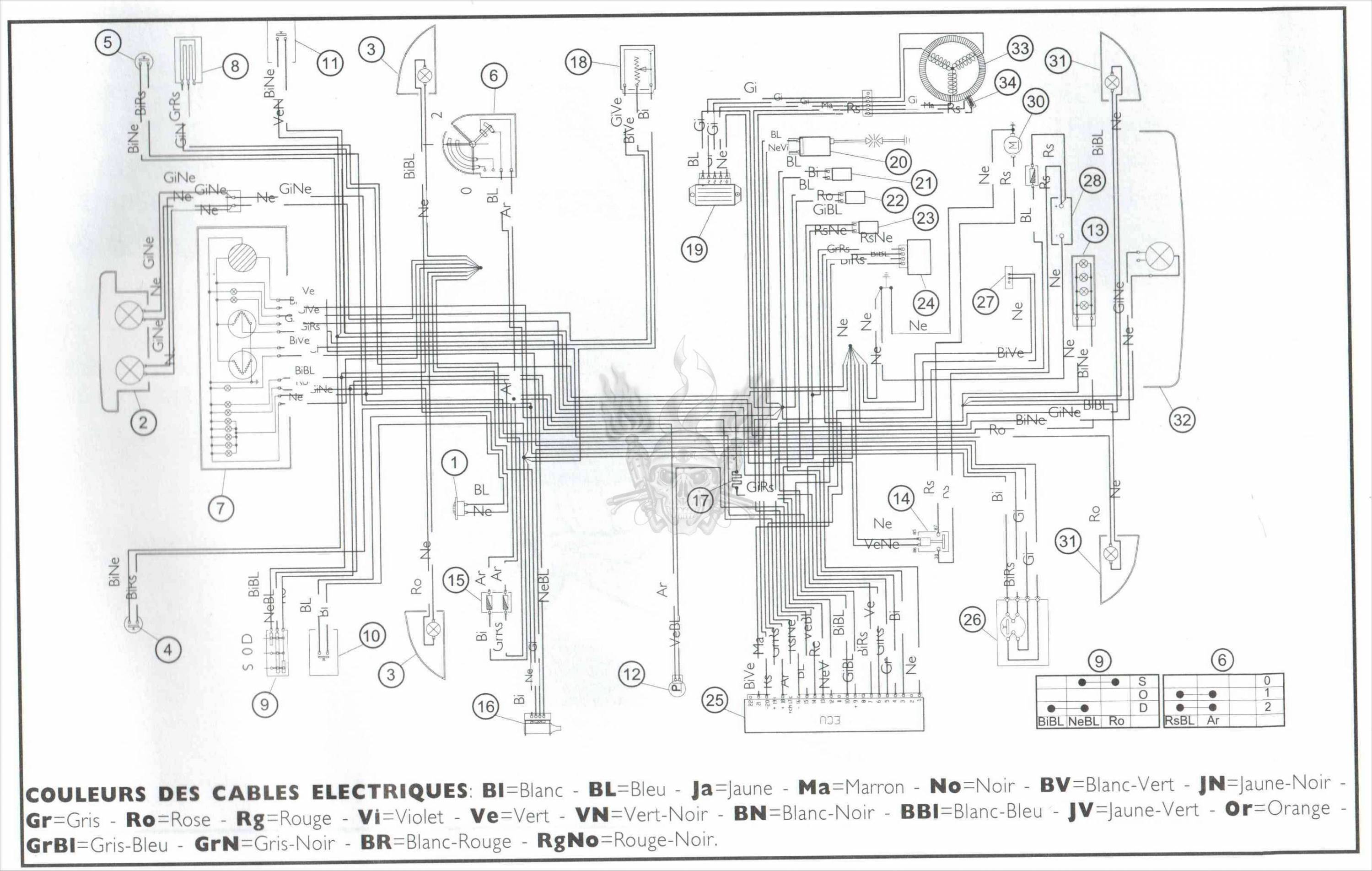Электрическая схема скутера piaggio typhoon 125